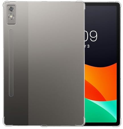 kwmobile Case Compatible with Lenovo P12 (2023) Case - Soft TPU Back Protector Cover for Tablet - Transparent