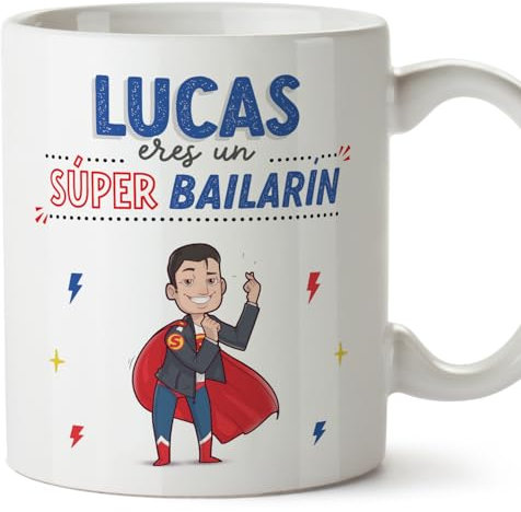 MUGFFINS Tazas Personalizadas para BAILARÍN hombre - En Español - ¡Eres Súper! - 11 oz / 330 ml - Regalo Personalizable original y divertido