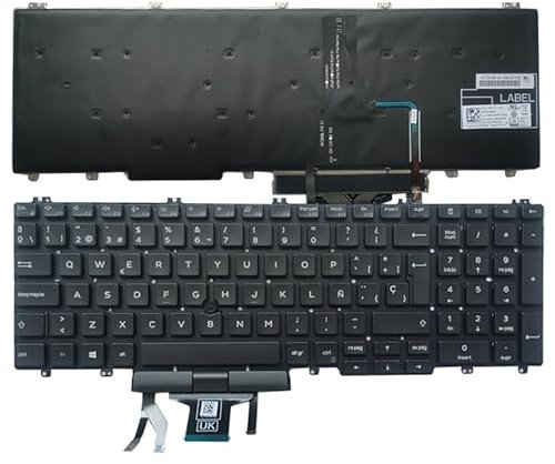 Spanish Laptop Keyboard for DELL Precision 3500 3501 3540 3541 7530 7730 e7530 m7530 Latitude 5500 5501 5510 5511 Pk132VX3B21