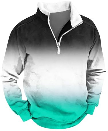 College Jacke Blau Kapuzenpullover Orange Herren Kapuze Couple Christmas Sweater Asiatische Klamotten Strand Spitze Froit of The T-Shirt Freizeithemd Herren Slim Fit(Turquoise,XL)