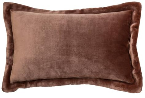 Atmosphera - Flanellkissen Cuddly braun 38x58cm