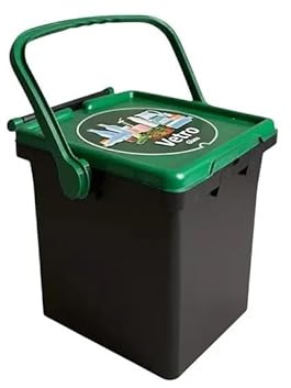 GENERICO Pattumiera per Differenziata 25 Lt, Verde Vetro