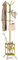 Yoobure Porte-manteau autoportant avec porte-parapluie, porte-manteau moderne en métal avec 12 crochets, porte-manteau moderne pour entrée, porte-porte-monnaie, porte-chapeaux, support pour salon,