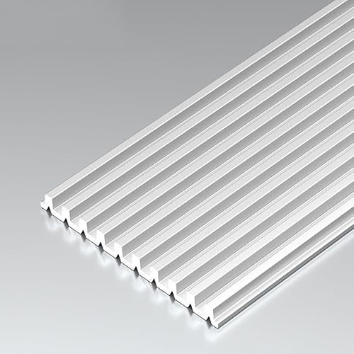 Treppenkantenprofil Aluminium, Stufenkantenprofil, Stufenkantenstreifen, Rutschfest und Wasserdicht, Treppenprofil, Innen-/Außen-Treppenkantenschutz(Silber,50mm/2inch)