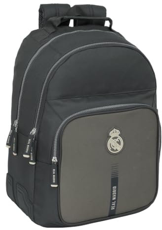 Safta REAL MADRID 3ª EQUIPACIÓN 24/25 - Mochila Escolar Infantil, Ideal para Niños de Diferentes Edades, Cómoda y Versátil, Calidad y Resistencia, 32x15x42 cm