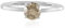 Cavill Eleganter Champagner-Diamant-Ring aus 950er Platin, 0,45 Karat, Luxuriöser Verlobungsring, Zeitloser Schmuck für Damen