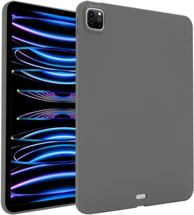 HUOLUNGJIN Compatibile con iPad Pro da 11 pollici (2022/2021/2020, 4a/3a/2a generazione), custodia protettiva sottile in silicone TPU opaco morbido per Pro 11 pollici 2022/2021/2020 (grigio)