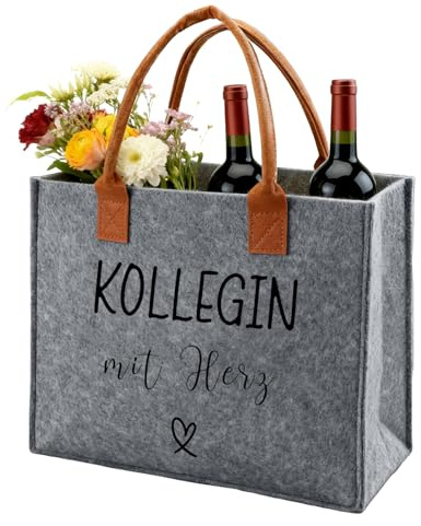 Ysound Geschenke Frauen Filztasche, Filz Shopper Bag für Frau Mann | Filz Einkaufstasche Tote Bag, Geschenke für Frauen Kollegin Freundin zum Geburtstag, Muttertag, Weihnachten