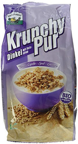Barnhouse Krunchy Pur Dinkel, 3er Pack (3 x 750 g Beutel) - Bio