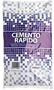 Rassasie D0060012 Cemento Rapido in Polvere Fissaggio, Grigio.