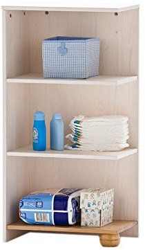möbelando Mehrzweckregal Regal Holzregal Standregal Kinderzimmer Babyzimmer Helsinki I