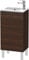 Duravit Waschtisch l-cube links 704 x 420 x 294 Nussbaum gebürstet