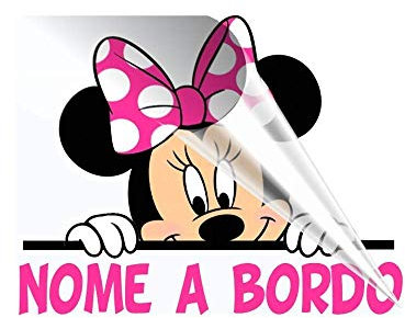 Bimbo bimba bebè a bordo adesivo auto macchina personalizzato con qualsiasi nome colorato PER ESTERNO.