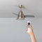 TECHBREY Ventilatore da Soffitto Silenzioso Industrial Argento 91cm Motore DC (3000K - 4000K - 5500K)