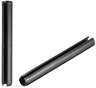 sourcing map 20Stk Geschlitzter Federstift Schlichtes Finish 65Mn Rollensortiment für kleine Maschinenprojekte 6mm x 60mm