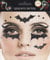 Gesichts Tattoo - Halloween Glitzer Aufkleber Set Klebetattoos Temporäre Tattoos Karneval (Fledermaus)