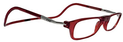 CliC Eyewear - Lesebrille für Damen und Herren XXL - Lesebrille mit Magnet - Aus Polyamid TR90 - Flexible Einstärkenbrille - Rot 2.0