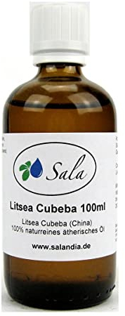 Sala Litsea Cubeba ätherisches Öl naturrein 100 ml Glasflasche