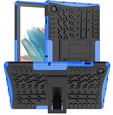Dlahaby Hülle für Samsung Galaxy Tab A8 10,5 Zoll 2021 (SM-X200/X205/X207),PC & TPU Silikon mit Standfunktion Schutzhülle für Samsung Galaxy Tab A8 10.5'' Tablet,Dunkelblau