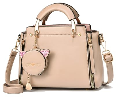 NICOLE & DORIS Frauen Umhängetasche Klein Tasche Mode Handtaschen Damen Kuriertaschen Handytasche Mädchen Crossbody Schultertaschen mit Geldbörse Khaki