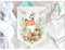 Namensschild Türschild fürs Kinderzimmer - Personalisiert Waldtiere Fuchs Igel Babygeschenk Filz Wimpel Name Deko