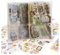 157 Stück Scrapbooking Aufkleber Set Selbstklebend Schmetterling Pflanzen Verschiedene Muster Sticker für DIY Zubehör Fotoalbum Tagebuch Fotobuch Notizbuch Journal Kalender Selbst Gestalten