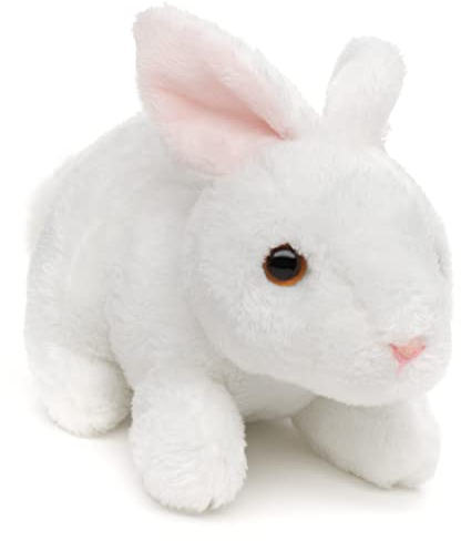 Uni-Toys - Hase Plushie (weiß) - 15 cm (Länge) - Plüsch-Kaninchen - Plüschtier, Kuscheltier