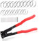SPEEDWOX 31PCS CV Joint Boot Clamp Pliers with Stainless Steel Band Clamps Locking Metal Cable Zip Ties Kit CV Boot Clamp Tool for Most Cars Car Banding Tools Kit Set Auto Repair Tool