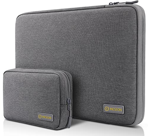 I INESEON 14 Pollici Custodia PC Portatile Compatibile con 14 Pollici HP Lenovo Acer Dell Notebook Chromebook, 15,3'' MacBook Air M2 2023, 15'' Surface Laptop 5/4 Sleeve Laptop Borsa, Grigio scuro