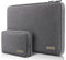 I INESEON 14 Pulgadas Funda Ordenador PC Portátil para 14'' HP Lenovo Thinkpad Ideapad Acer DELL Chromebook Notebook, Funda MacBook Air 15 M2 2023, 15'' Surface Laptop 5/4 Funda Blanda, Gris Oscuro
