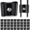 Tcevily 50 Pcs Gridwall Joining Clips Black Wire Grid Panel Connector Grid Panel Joiner Connectors Grid Wall Clamps Grid Connectors for Wall Grid Panels (50)