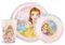 Lulabi DISNEY PRINCESSES - Service de vaisselle pour les enfants - Mélamine incassable - 3 pièces