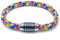 Generisch JoJewelry Armband Emalines in verschiedenen Farben mit Edelstahlmagnetverschluss (Rainbow, 19.00, Zentimeter)