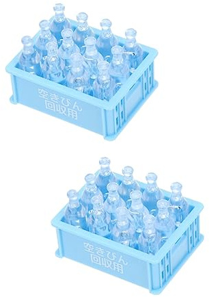 Gadpiparty 2 Sätze Mini-soda Mini-Flaschen Alkohol Spielzeug Mini-dosen Soda Mini-getränkedosen Mini-weinflaschen Mini-Bierflaschen Puppenhaus Zubehör Mini Plastik Miniatur Kind Saft Flasche