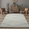 the carpet Bahar Shaggy eleganter Designer Teppich Wohnzimmer, weicher & pflegeleichter Hochflor Wohnzimmerteppich in Creme-Schwarz 160 x 230 cm