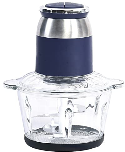 GaRcan Hachoir à Viande électrique Domestique 2L, Haute Puissance, en Acier Inoxydable, Multifonctionnel, en Verre visuel