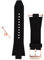 Michael Kors Armbanduhren für Herren 28mm, Schwarz Silicone, original ersatzband für MK8184