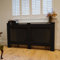 Jack Stonehouse Extra Large Radiator Cover Black Paint - Over Radiator Shelf Clip On With Diamond Slats - Sturdy MDF Wooden Radiator Covers For Bedroom Or Living Room Furniture - Slim Radiator Cover