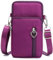Handytasche zum Umhängen Damen, Handy Umhängetasche, Mini Handy Umhängetasche, Leichte Kompakte Crossbody Umhängetasche mit Schultergurt und Kopfhörer Loch, für Alltag Shopping Reisen (Lila)