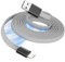 Magtame Magnetic Lightning Cable Coiled, 3.3FT MFi Certified iPhone Charger Cable Fast Charging, Flat Retractable iPhone Cord Braided for Car Compatible with iPhone 14 13 12 11 Pro Max XR XS X