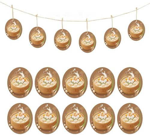 Eggs Shape Wood Hanging Chip Wooden Bowl Dumplings Printed Wooden Ornament Easter Egg Hanging Ornaments Happy Easter Decorations Easter Hanging Decorations for Tree Porch Lawn Yard Party
