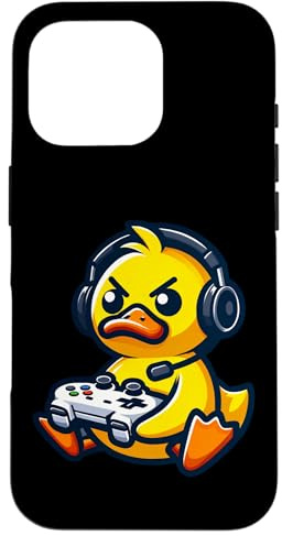 Lustige Ente Gamer Quack Videospiele Jungen Mädchen Kinder Hülle für iPhone 16 Pro