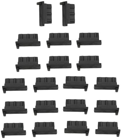 20Pcs Silicone USB Anti-Dust USB Port Silicone Dust Cover 2.0/3.0 Port Plug Cover Cap Female Jack Interface Anti Dust Protector Compatible with Tablet Pc Notebook Laptop