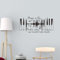 ANATTASOUL Pegatinas de Pared Texto de Teclado de Piano Vinilos Decorativos Adhesivos Pared Dormitorio Salón Comedor Baño