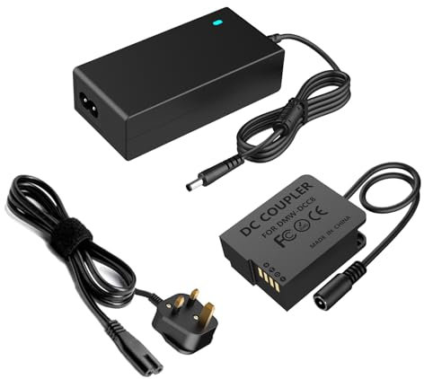 HYCTP DMW-DCC8 DC coupler Dummy battery/DMW-AC8 AC power adapter kit For Panasonic Lumix DMC-G7 DMC-G85 DC-FZ1000 II DMC-GH2 DMC-G5 DMC-G6 DMC-FZ200 DMC-FZ20 DMC-DMC-DMC-FZ DMC-FZ200 DMC-DMC-DMC-FZ3