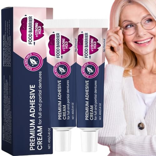 Adesivo Termoplastico per Protesi,2 pezzi Crema Adesiva per Protesi,Cuscinetto Adesivo per Protesi,Adesivo per Protesi Dentale,Adesivo Termoplastico Per Protesi Dentali Stringe Protesi