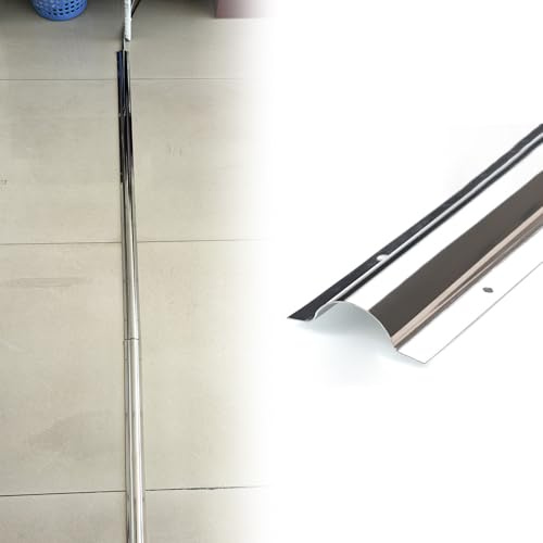 RENLXFI 1 2 4 6 8 10 15 20 Pcs Stainless Steel Cord Cover Raceway 1m, Wire Guard Surface Metal Cable Protector w/Mounting Hole, for Office Warehouse Factories(10 pack,3 cable)