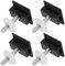 Yardwe 4 Pièces Supports de Montage Solaire Aluminium Mixtes Réglables pour Panneaux Solaires sur Toit Métallique Installation Facile Stable