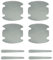 JUNJIKAIDAN Protecteur Poignée Porte Voiture pour Citroen C2 C3 C4 C5 C6 C8, Autocollant Film de Protection Portiere Anti-Rayures Décorer Accessoires,C/Silver