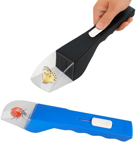 SZZETK 2 Pièces Attrape Insecte, Attrape Insectes Vivants, Boite a Insectes Enfant, Attrape Araignée pour Maison et Jardin, Facile à Attraper et Observer Insecte